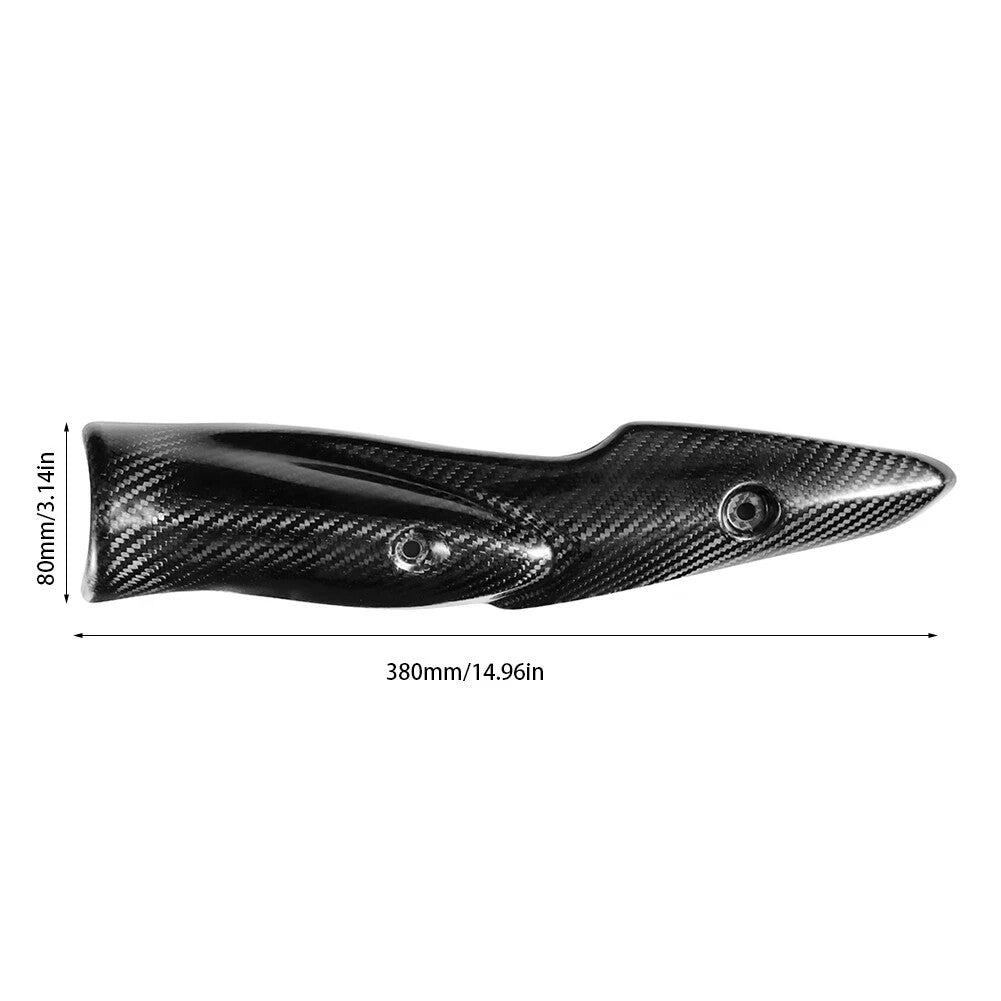 Motorcycle Exhaust System Carbon Fiber Heat Shield Muffler Cover Fit For Z900 Q