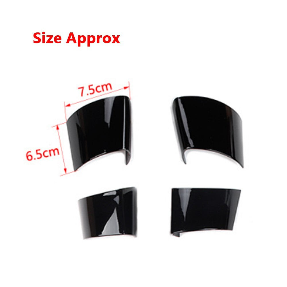 4PCS Exterior Rearview Mirror Base Cover Trim for Dodge for Challenger 2009-2023