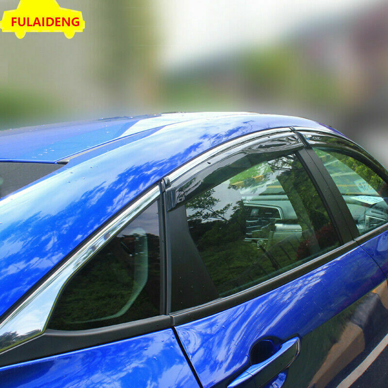 for Honda for Civic Sedan 2016-2021 Window Vent Visor Sun Rain Wind Guard Door Visor
