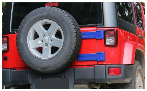 ABS Spare Tire Tailgate Hinge Trim Cover for Jeep for Wrangler CJ TJ JK 2007+ Blue