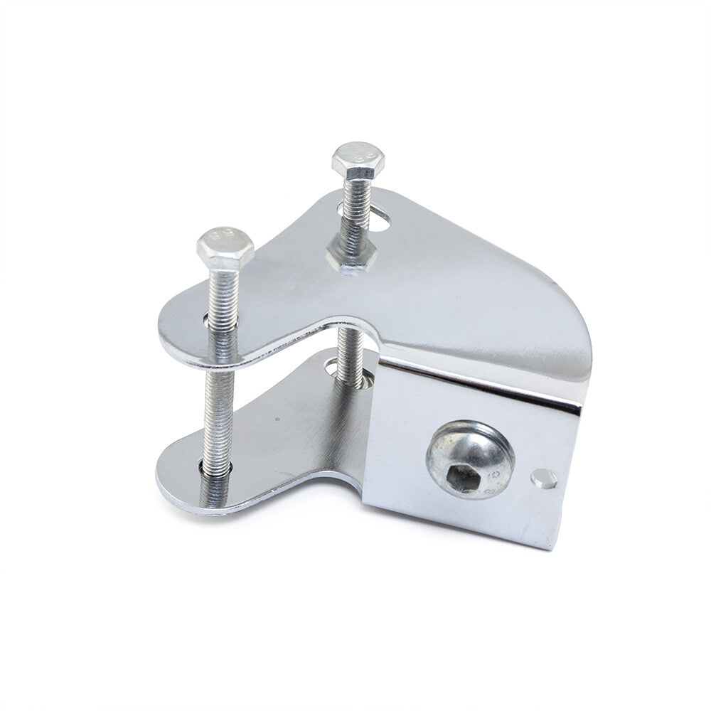 Chrome Headlight Bottom Mount Bracket Adapter Holder For Cruiser Chopper Custom Q