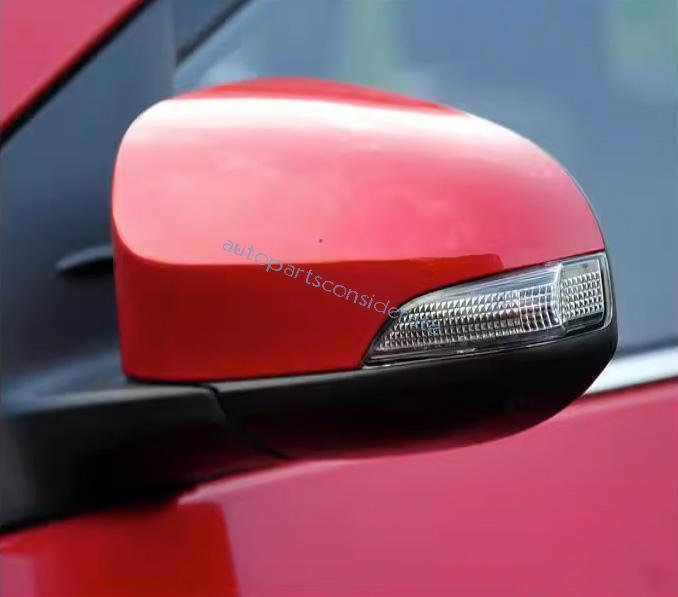 for Toyota for Corolla 14-19 2P Bright Red Side Rear View Mirror Cap Cover Replace