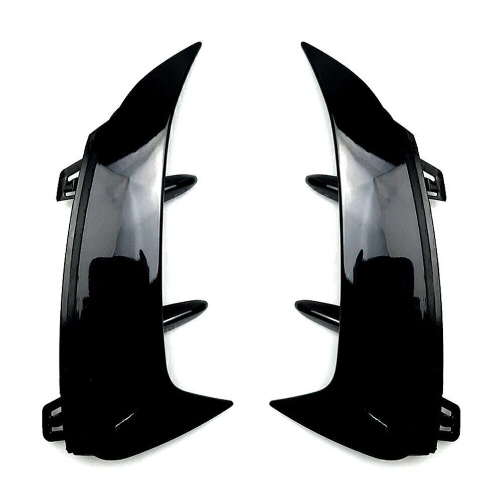 Black Rear Bumper Splitter Canard Air Vent Fit for Benz A-class W177 A200 A220 A35 Q