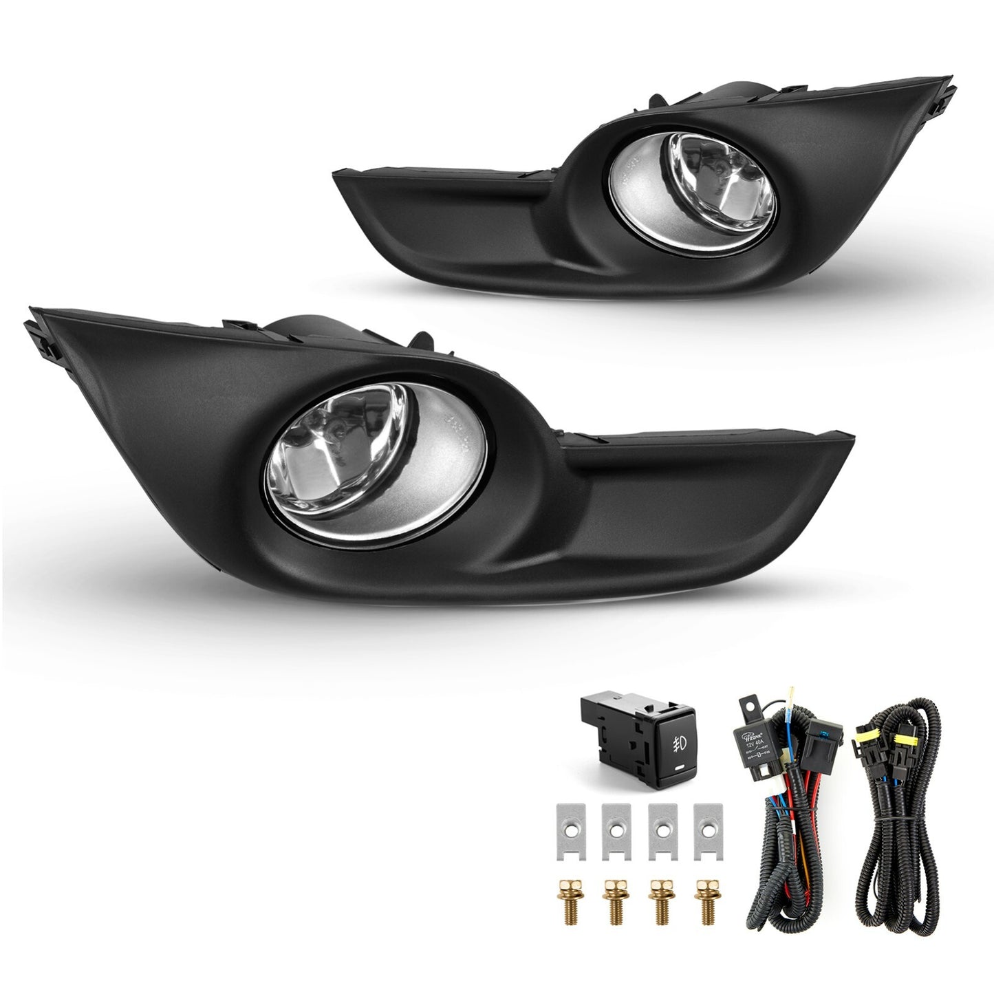 For 2013 - 2015 for Altima Sedan 4Dr Fog Light Kit L+R- v