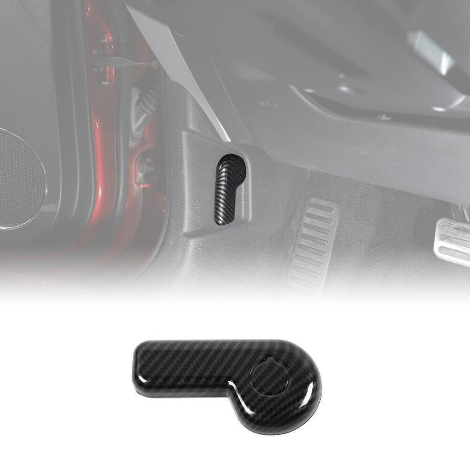 For 2015-2022 for Mustang Carbon Fiber Interior Engine Hood Switch Covers Trim v