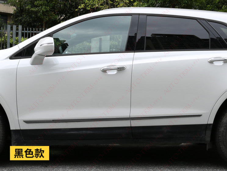 for Cadillac XT5 2017-2023 Black Body Door Sill Side Molding Strips Trim Garnish