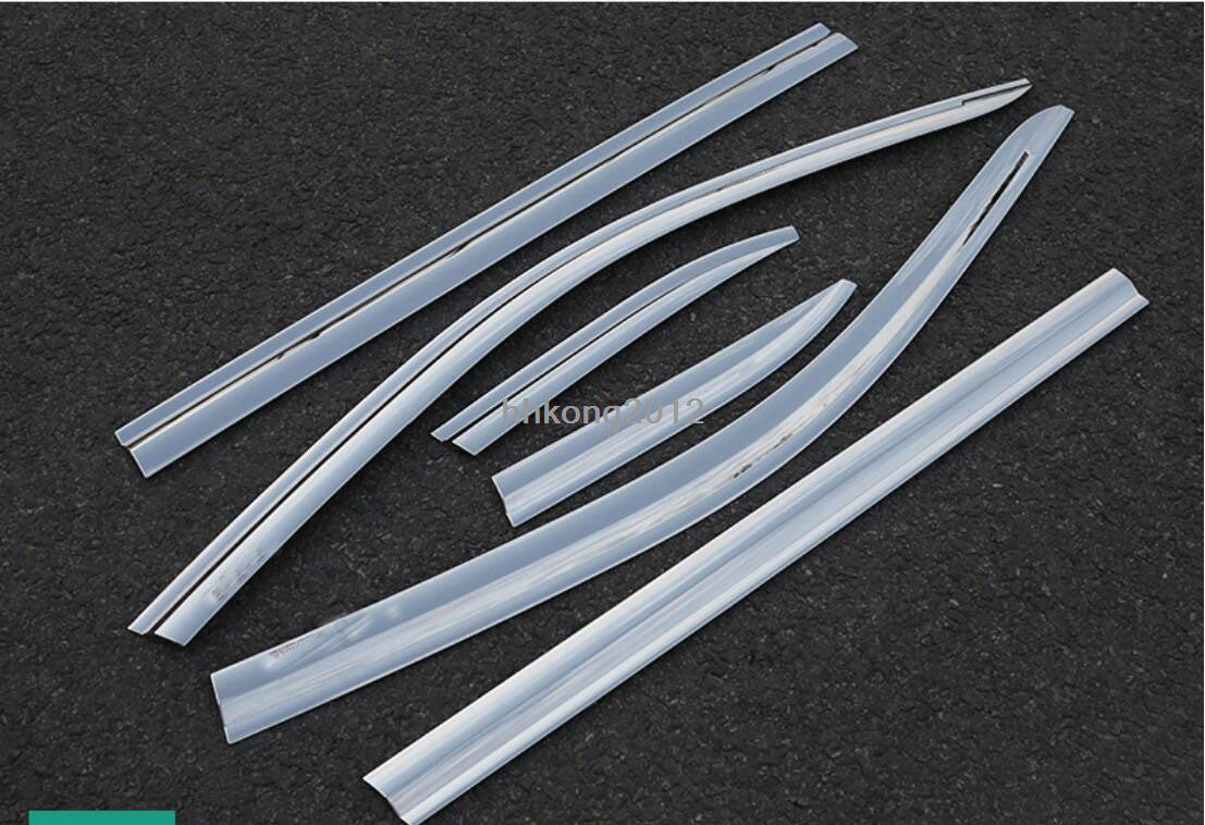 for Toyota highlander 2014-19 silver Window Visors Sun Rain Guard Vent Deflector