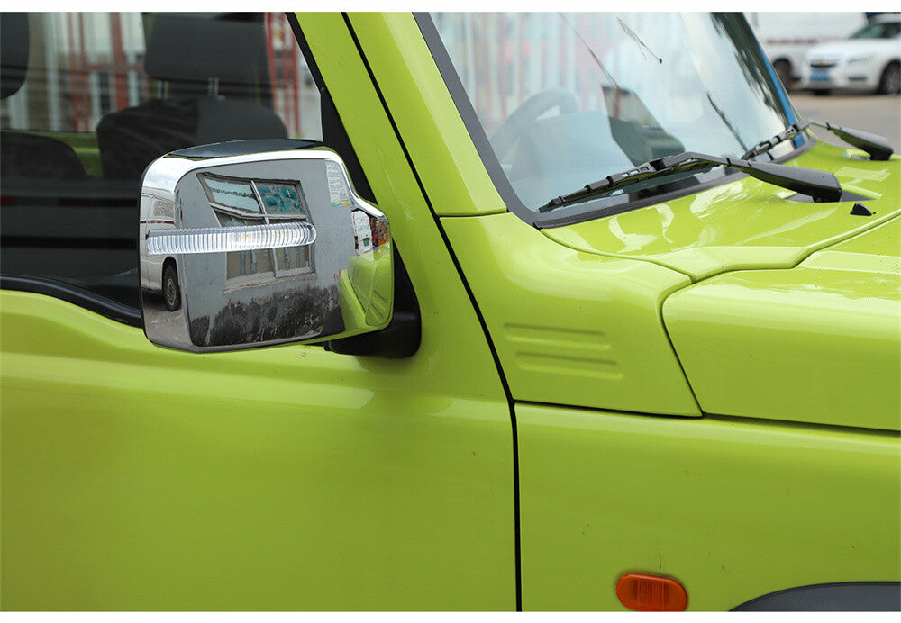 for Suzuki for Jimny 2019-23 Side Rear View Mirror Caps Cover Accessories ABS Chrome