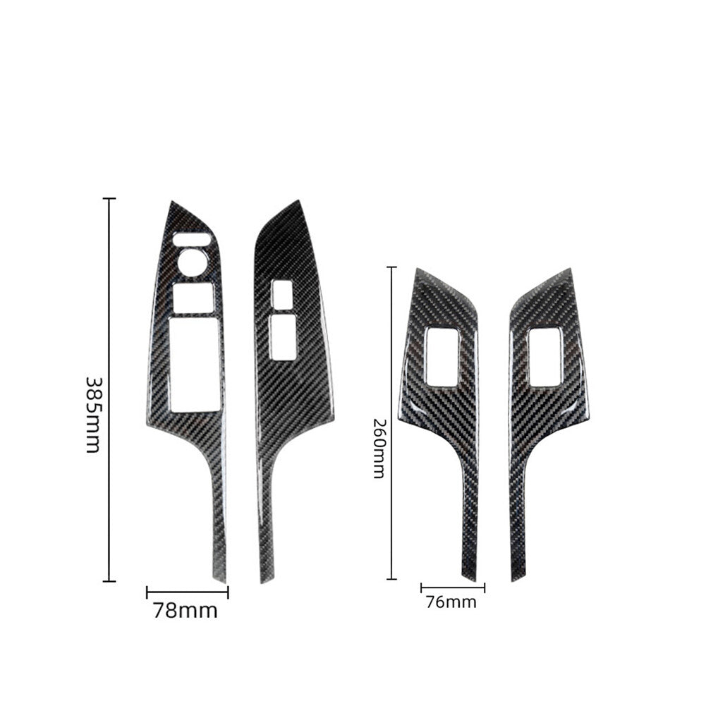 25Pcs Carbon Fiber Interior Decorative Kit Cover Trim For 4Runner 2010-20 v