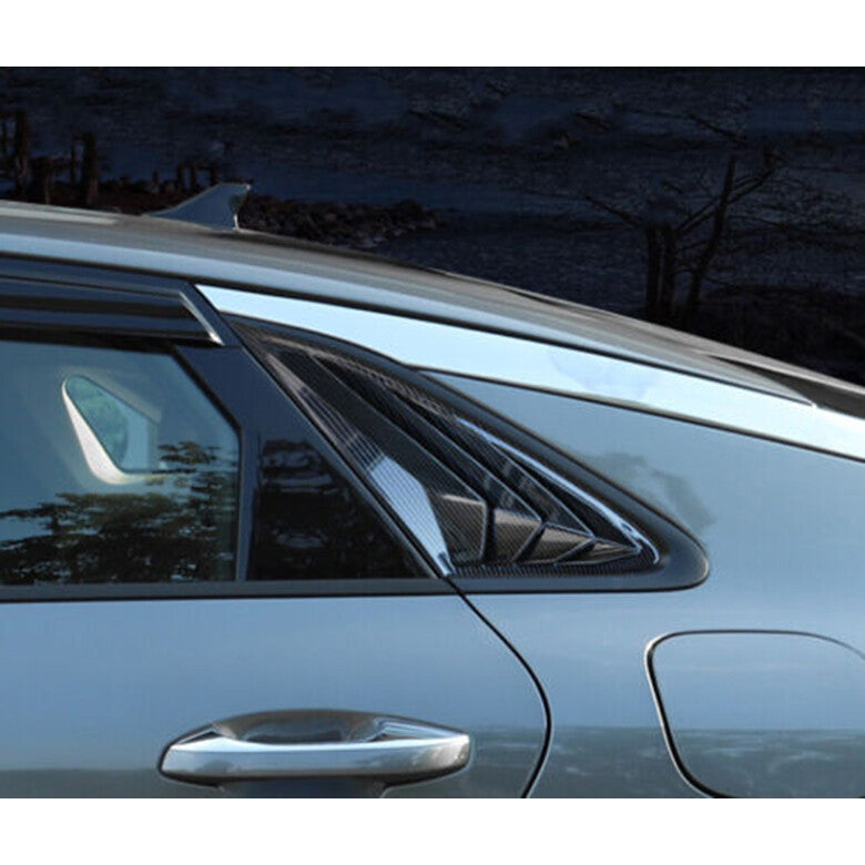 for Kia K5 2021-2023 Carbon Fiber Side Vent Window Scoop Louver Cover Cap Trim