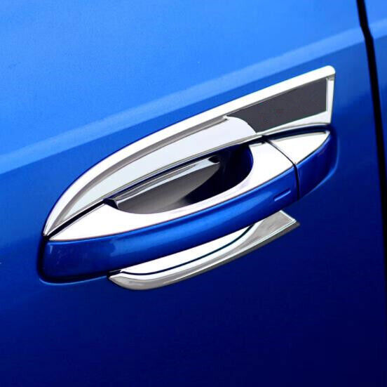 Fit for Audi Q3 2019-2024 ABS Chrome Exterior Door Handle Bowl Cup Cover Trim 4P