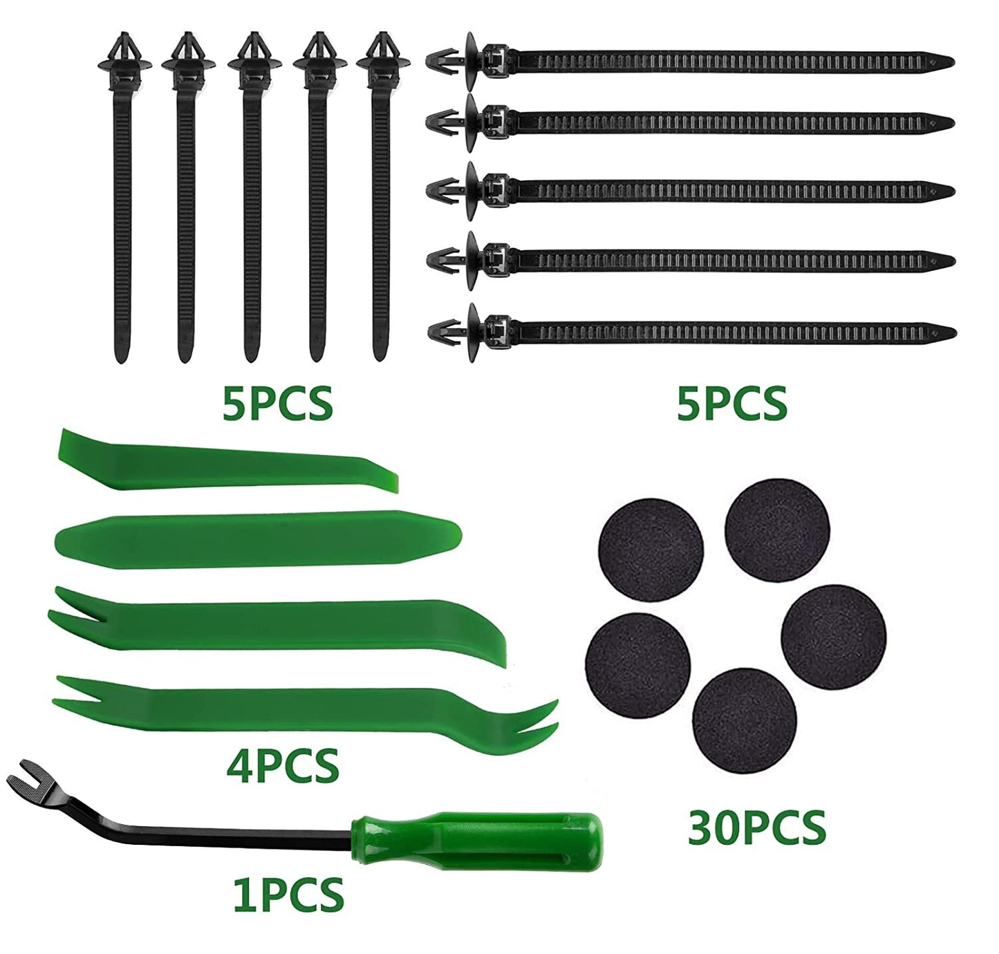 Car fastener clips, 980 pieces, automatic pin push clip, nylon bumper fender rivets, for .