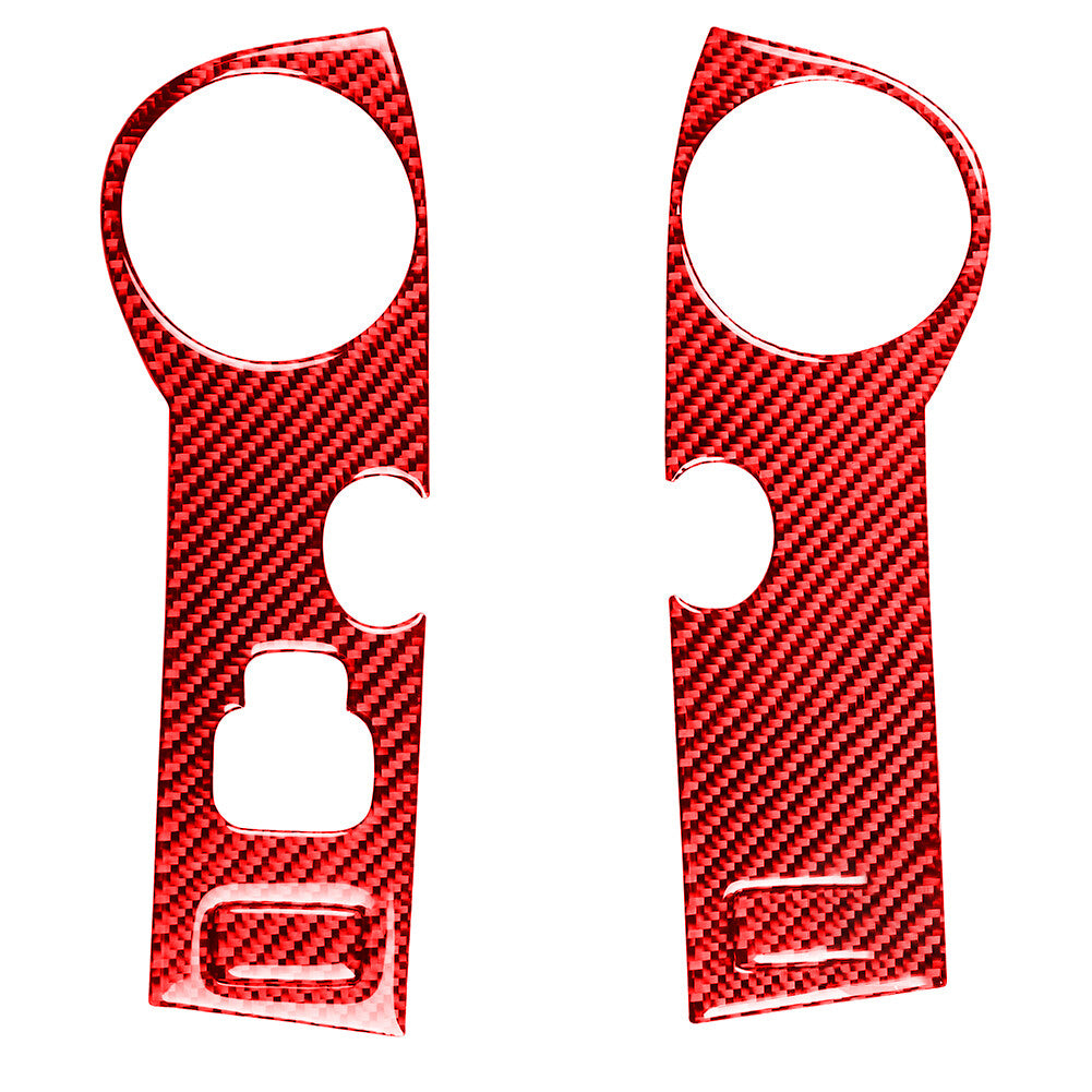 for Audi A4 2017-2018 Red Carbon Fiber Reading Light Frame Decorative Cover Trim v