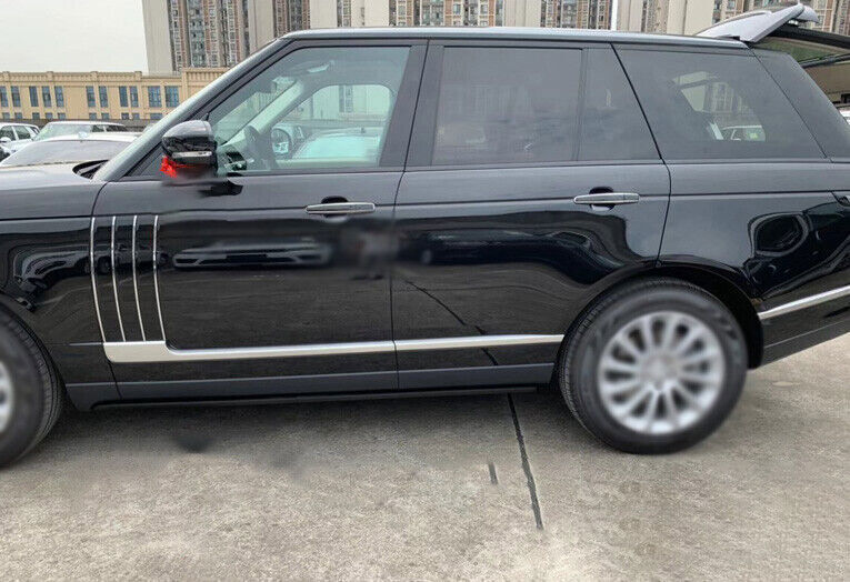 2X Silver Black Side Door Vent Fender Flank Cover for Range Rover L405 2013-2022