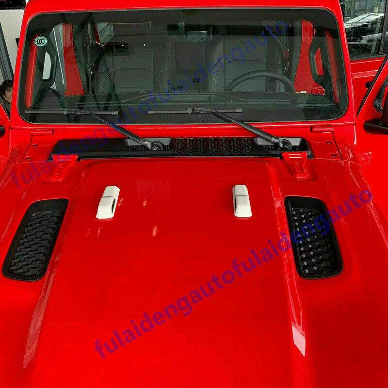 Chrome Car Engine Hood Handle Molding Cover Trim for Jeep for Wrangler JL 2018-2022