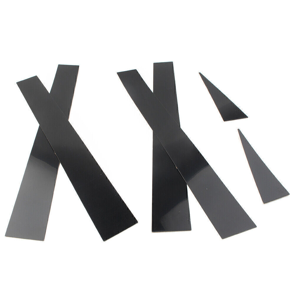 Door Window Pillar Post Cover Trim for TOYOTA for Sienna 2004-2010 Gloss Black 6 PCs