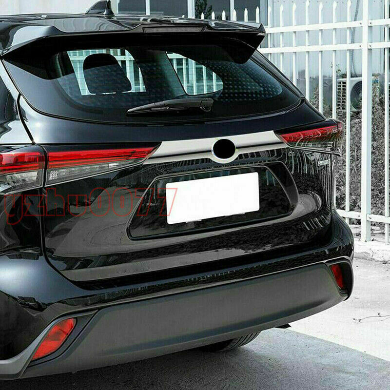 Chrome Rear Door Trunk Lid Panel Cover Trim for Toyota Highlander 2020-2022 2023