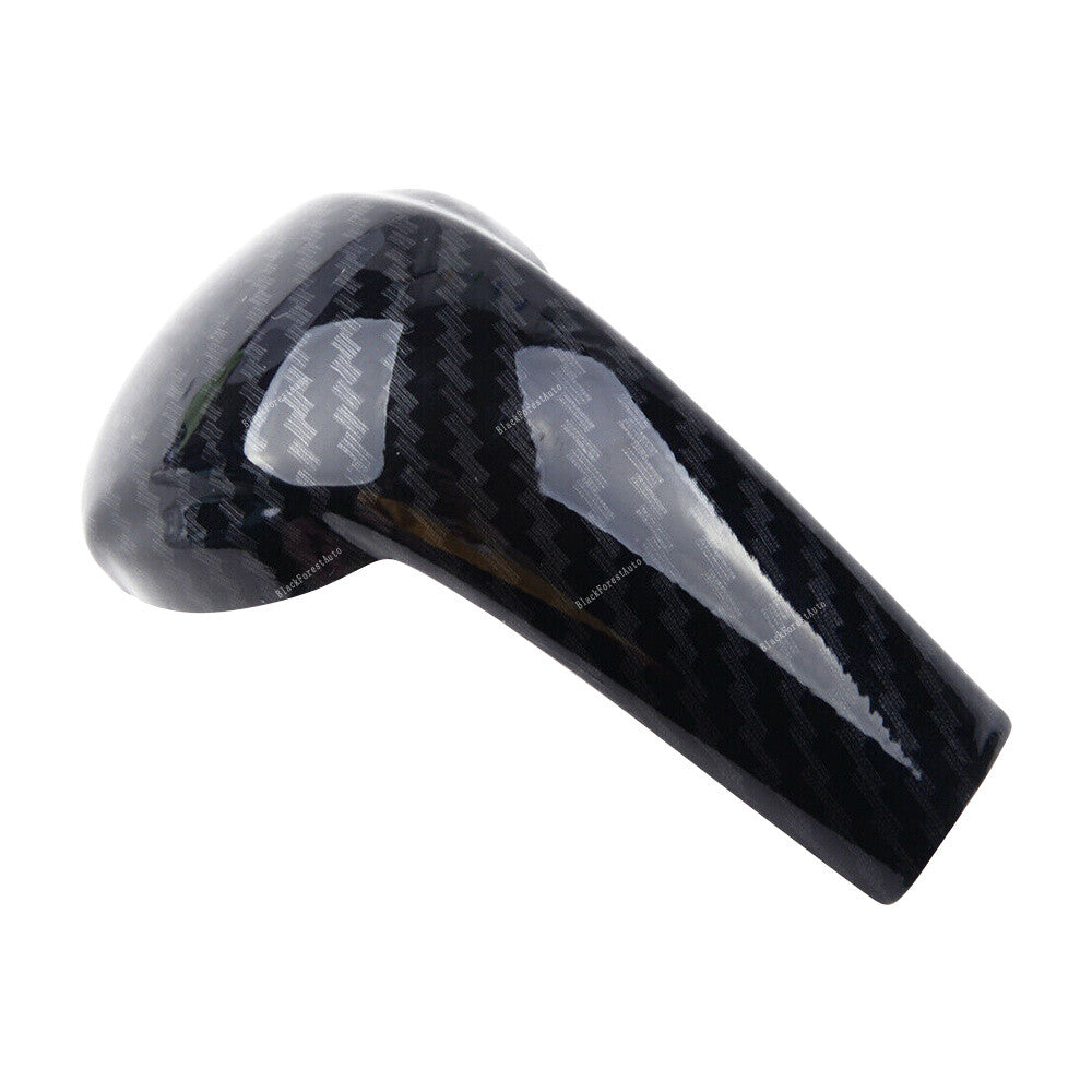 Carbon Fiber Black Gear Shift Knob Cover Fit for 2016-2018 for Mazda CX-3 ABS