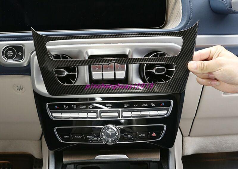 The carbon fiber interior central control mode panel is suitable for Mercedes-Benz G-Class G500 G63 19-20