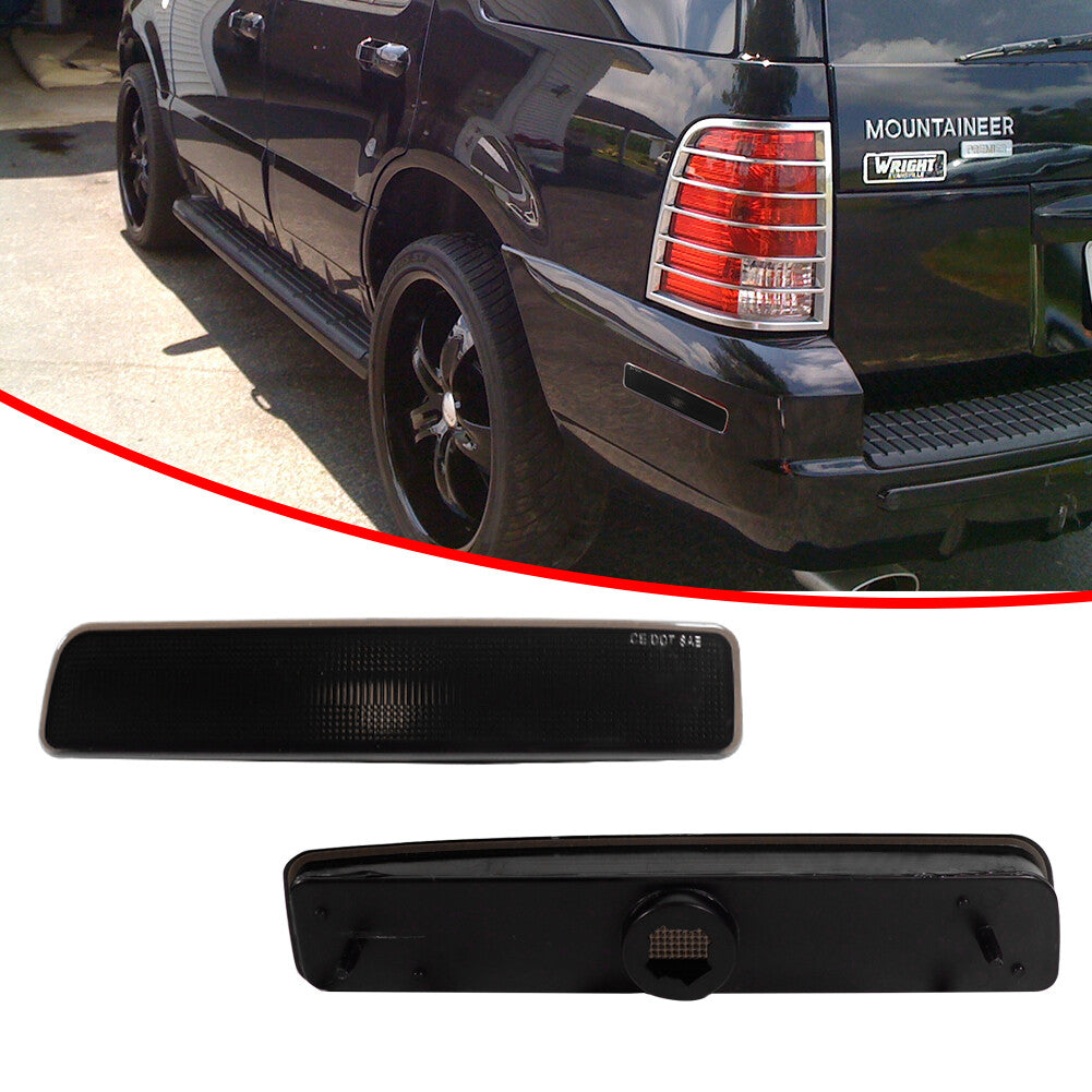 Smoked Rear Side Marker Light Reflector Left and Right for 02-10 for Mercury Mountaineer - v