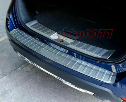 2for Nissan Rogue 2017-2020 Silver Steel Rear Bumper Protector Sill Plate Cover