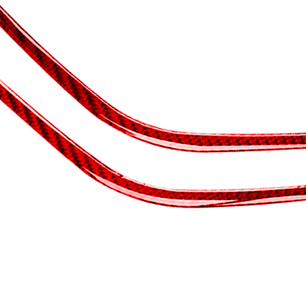 Red Door Storage Slot Frame Trim Cover Carbon Fiber for Mercedes R-Class 2009-12 v