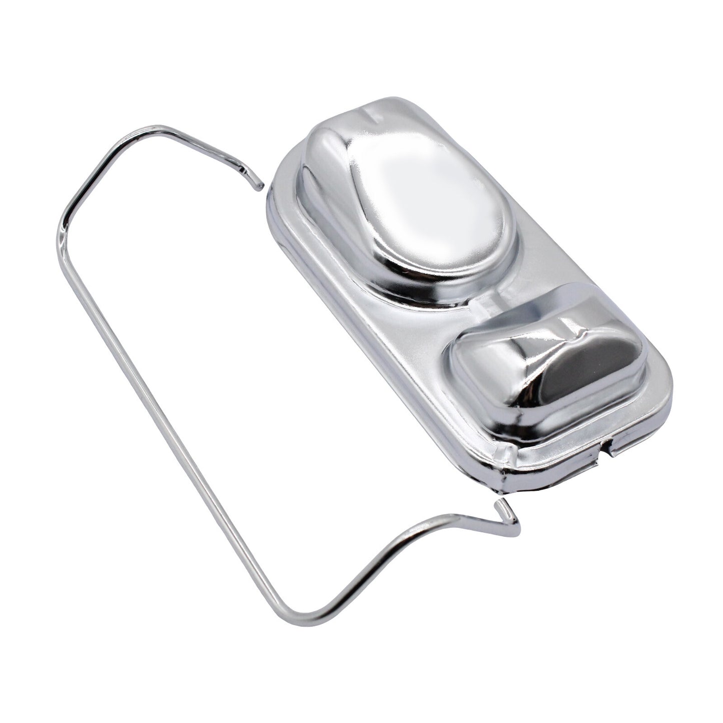 1PC CHROME STYLE MASTER CYLINDER With Single Bail Cover Cap for FORD 197 3-1983