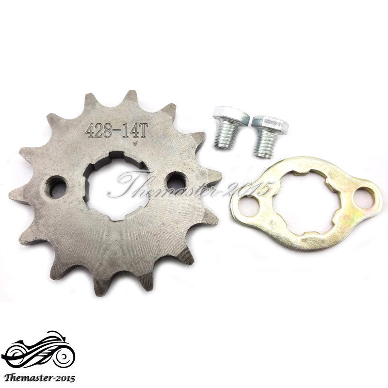 428 14T Tooth 20mm Front Engine Sprocket Gear For Chinese Dirt Pit Bike ATV Q