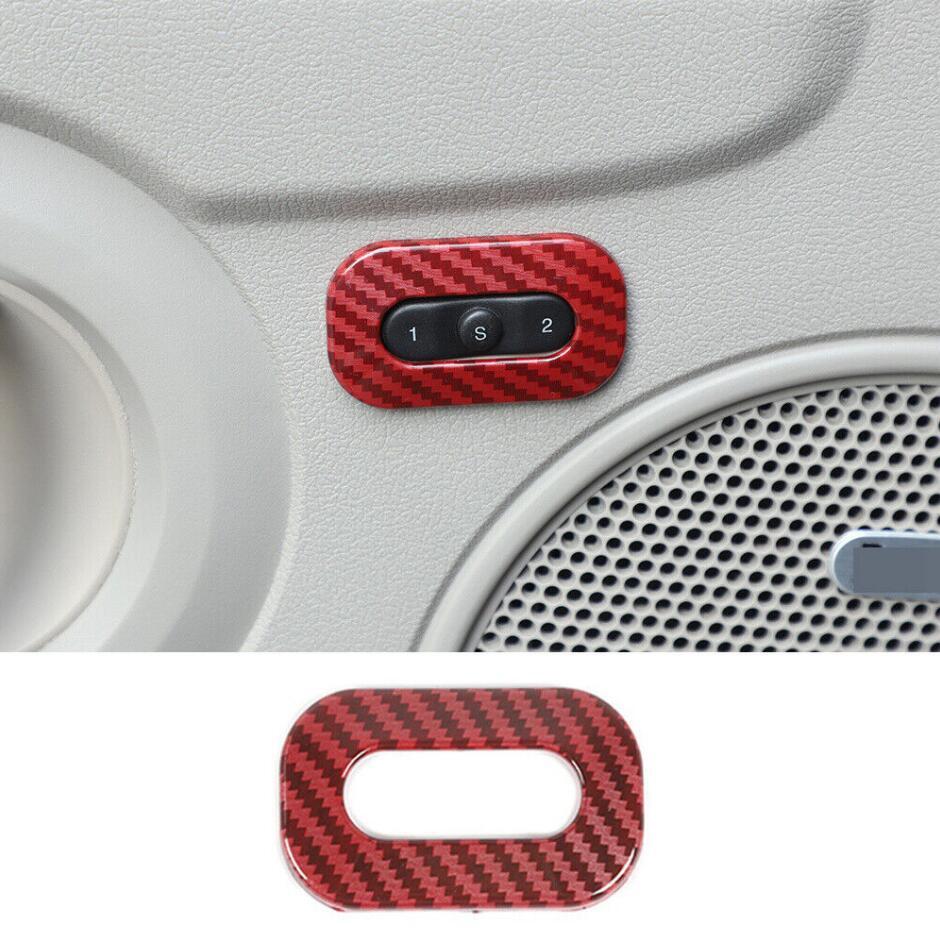 For 11-2020 for Jeep Grand Cherokee Red Carbon for Seat Switch Button Adjust Cover Trim v