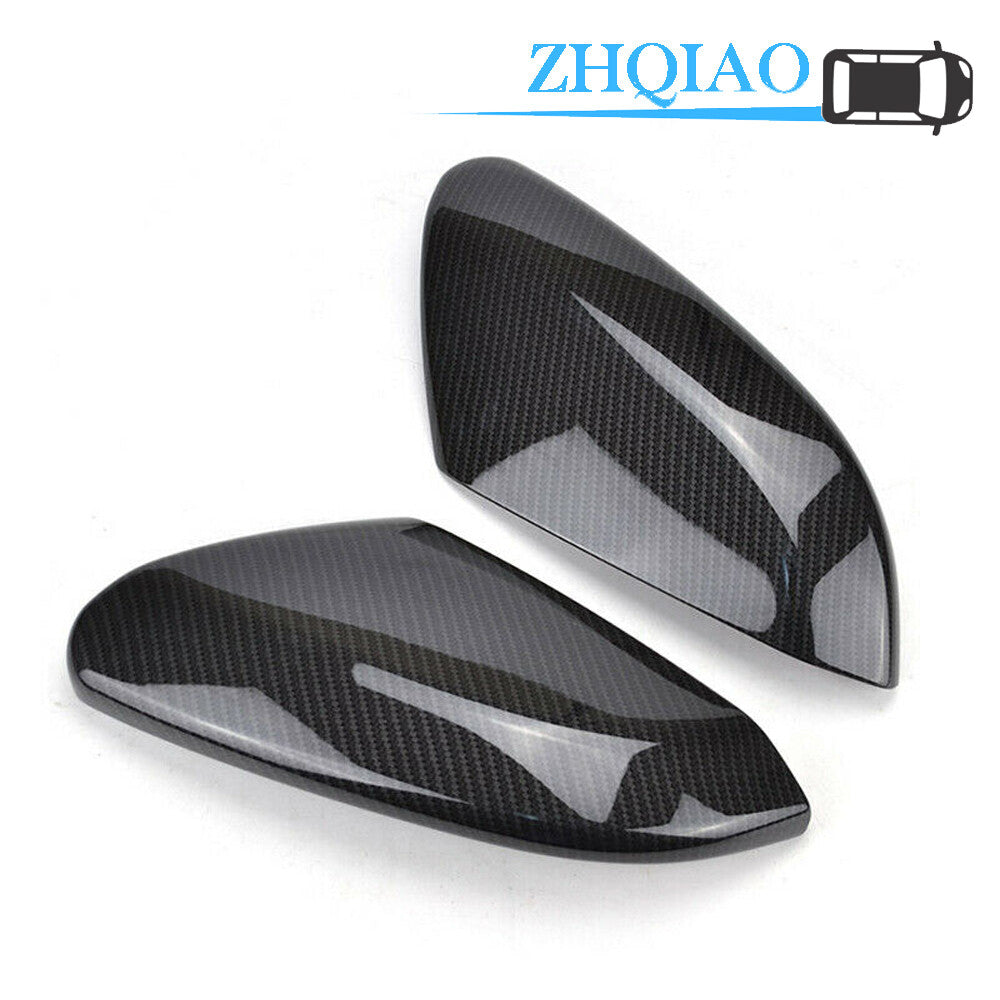 Carbon Fiber Style Rearview Side Mirror Cap Cover Trim for Honda for Civic 2016-2020
