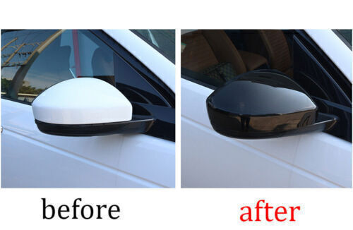 2P Gloss Black for Range Rover Evoque 2014-2023 Cover Trim Rear View Mirror Cap