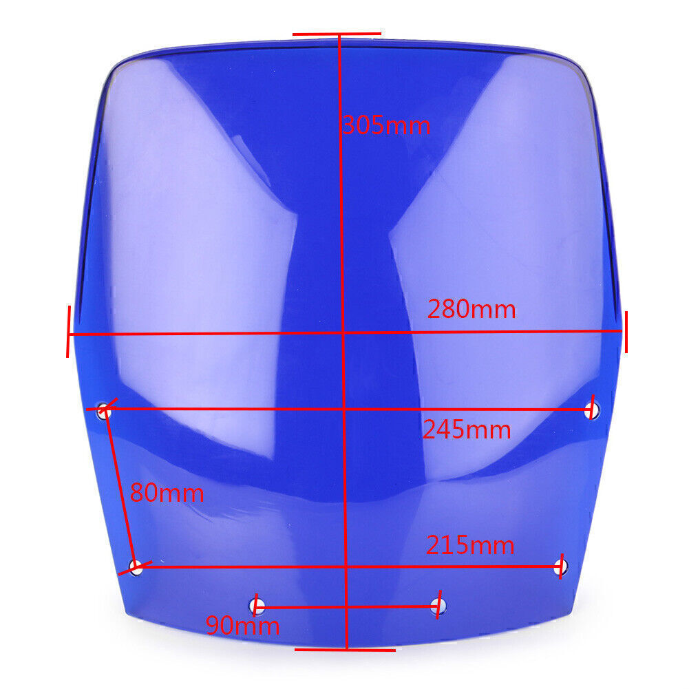 Windscreen Upper Fairing Windshield Clear fit for Kawasaki EX 250 88-07 ABS