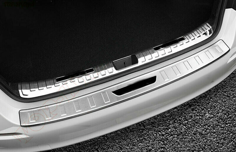 Silver Steel Rear Bumper Door Sill Plate Protector Cover for Honda for Civic 2022-23