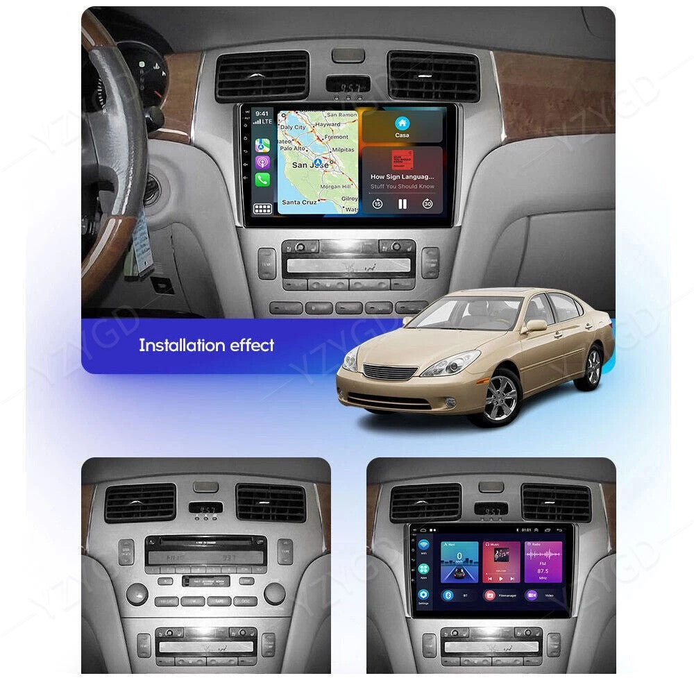 9Apple Carplay for Lexus ES300 ES330 XV30 2001-2006 GPS Navi Car Stereo Radio
