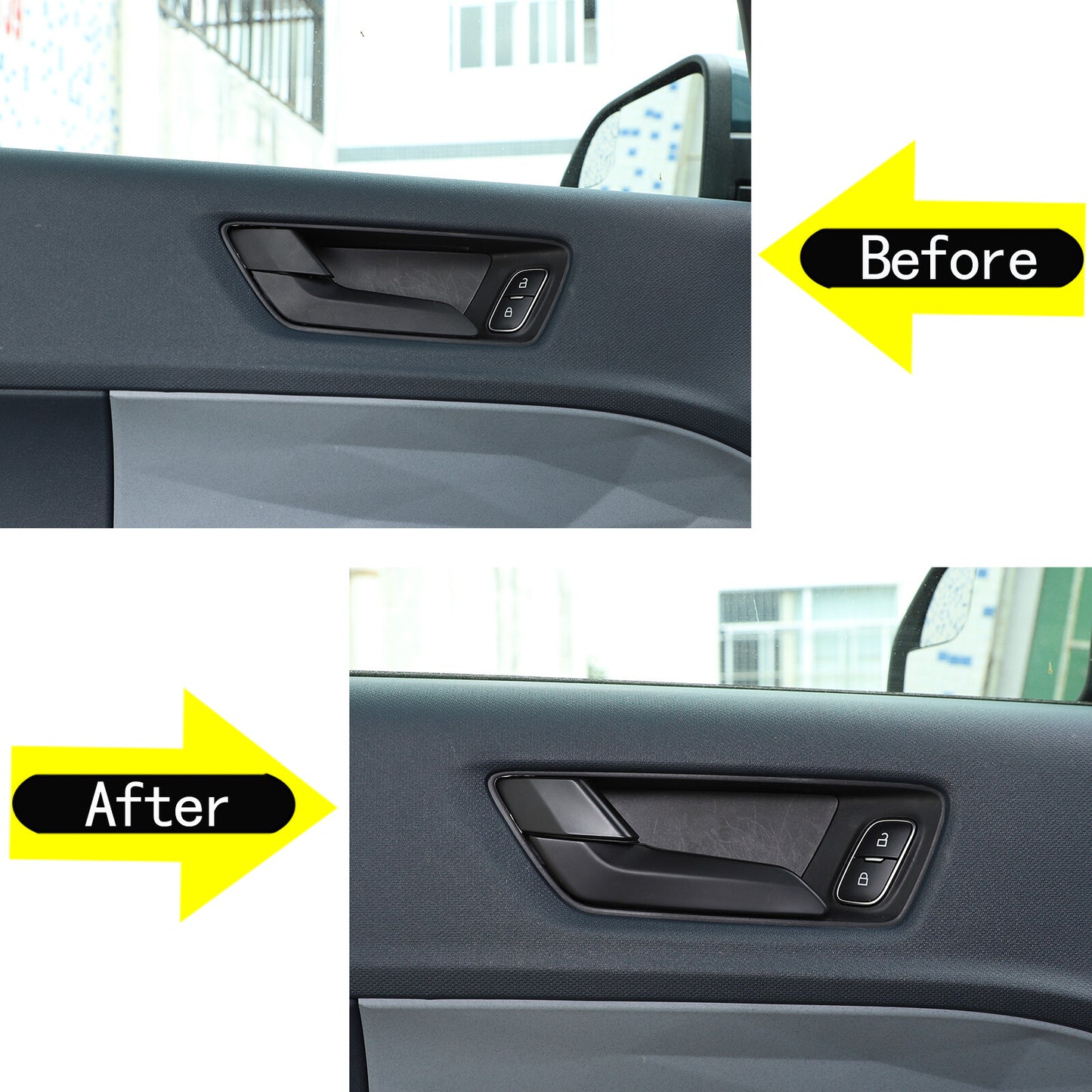 Chrome Door Window Lift Switch Button Panel for Range Rover Vogue 2013 - 2017- v