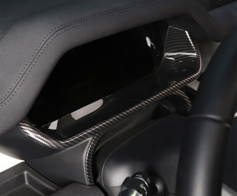 for Land Rover for Defender ABS Carbon Dashboard Panel Frame Cover Trim 2023-2024 n