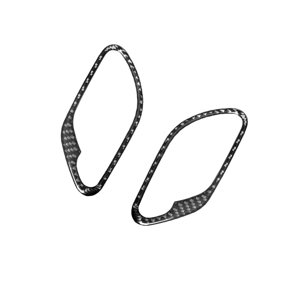 Carbon Fiber Side Gear Shifter Panel Trims for Subaru Outback Legacy 2015-2017 v