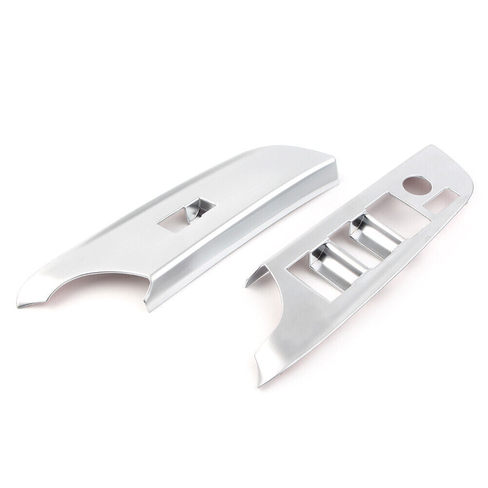 2xCar Inner Interior Front Window Switch Plate Trims for Toyota Sienta 2016-2018