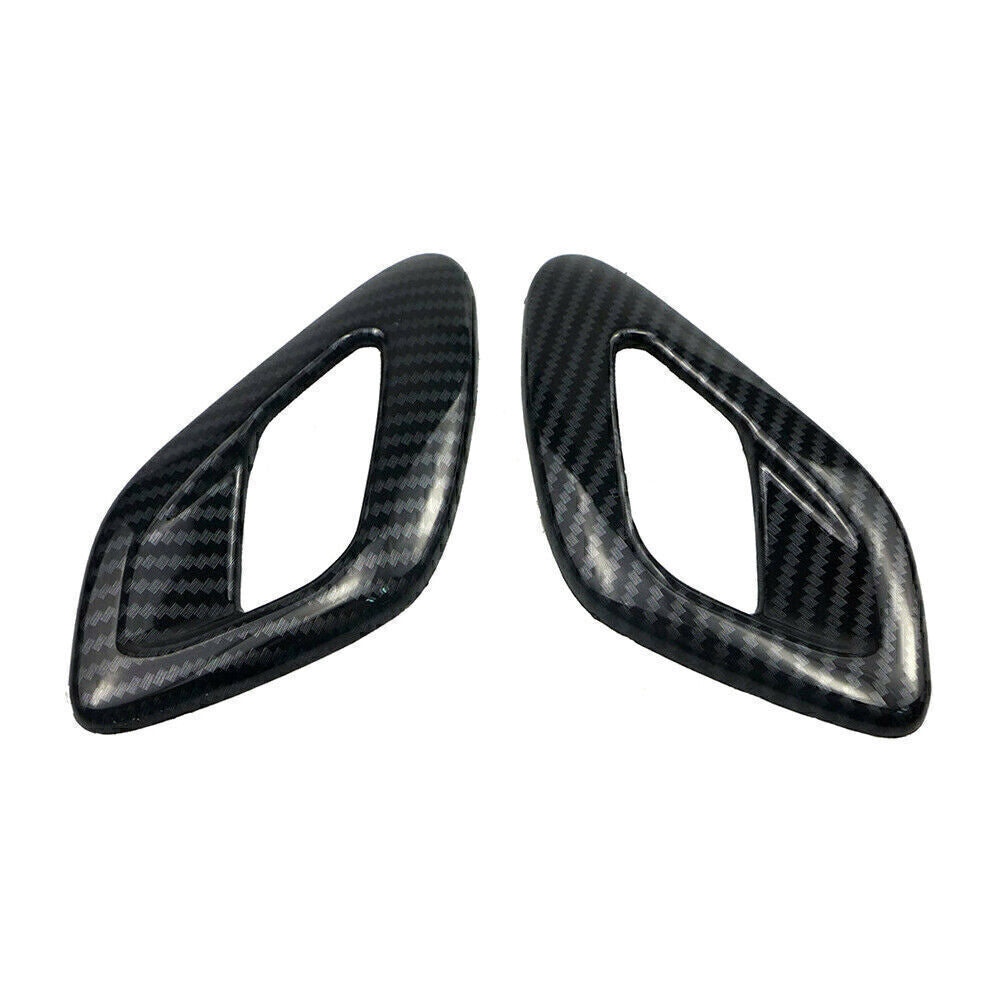 Inner Door Handle Cover Trim Accessories for Dodge for Challenger 15-19 Carbon Fiber