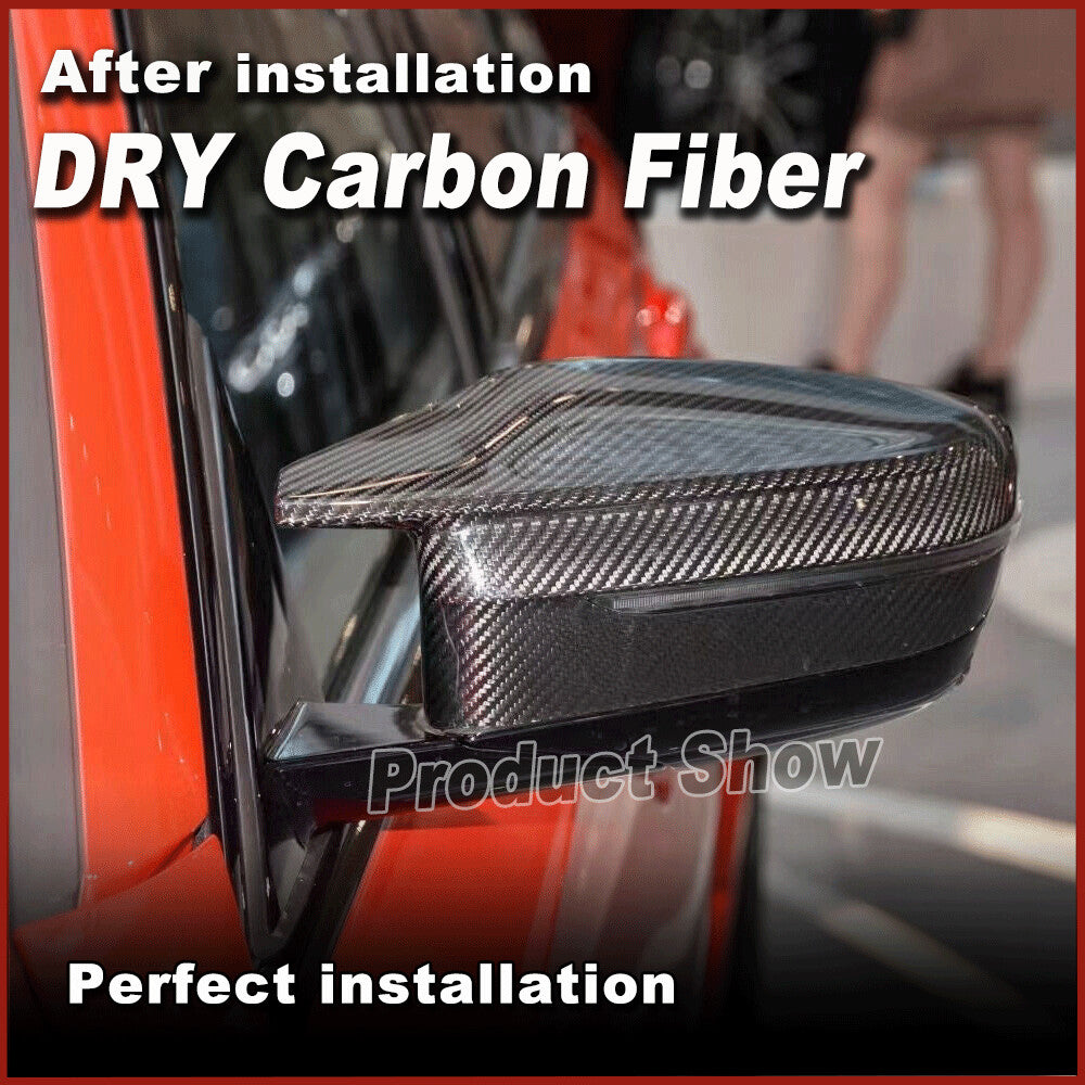 Fit for BMW M3 M4 G80 G82 G83 2021-2023 Dry Carbon Fiber Side Mirror Covers Caps