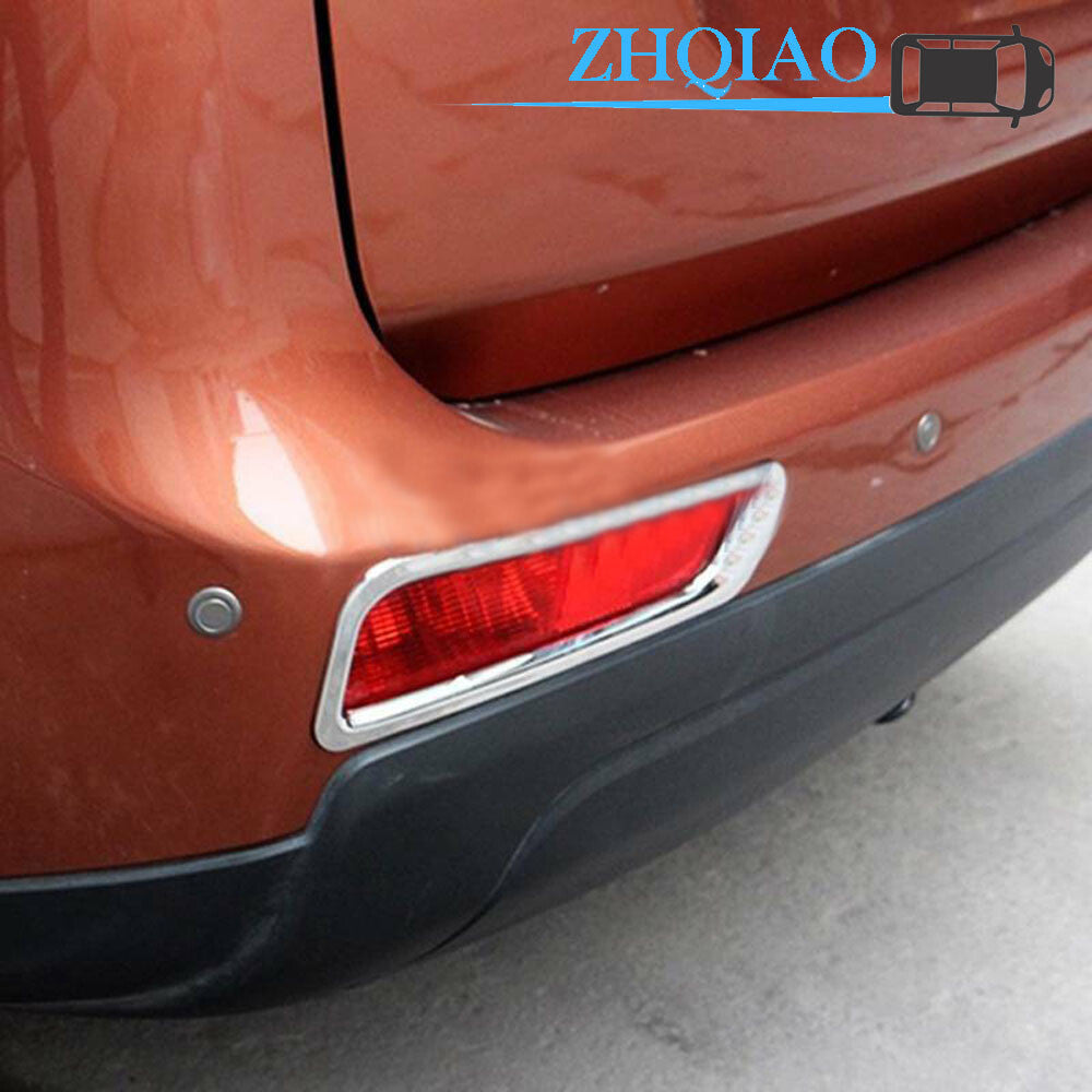 Chrome Rear Fog Light Lamp Frame Cover Trim Fits for Mitsubishi Outlander 2013 2014