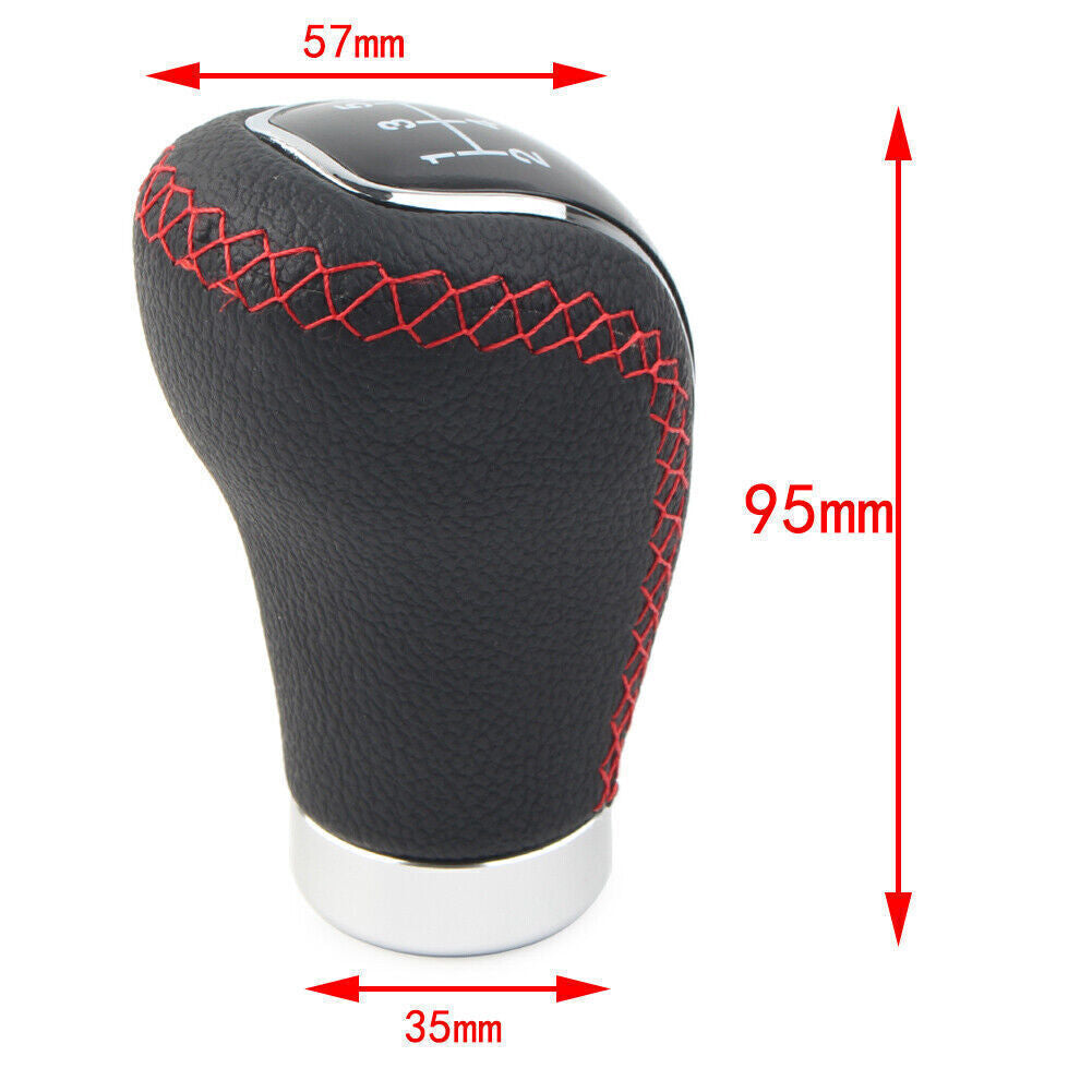 5 Speed Universal PU Leather Car Manual Gear Stick Shif Lever Head Multi-color Q
