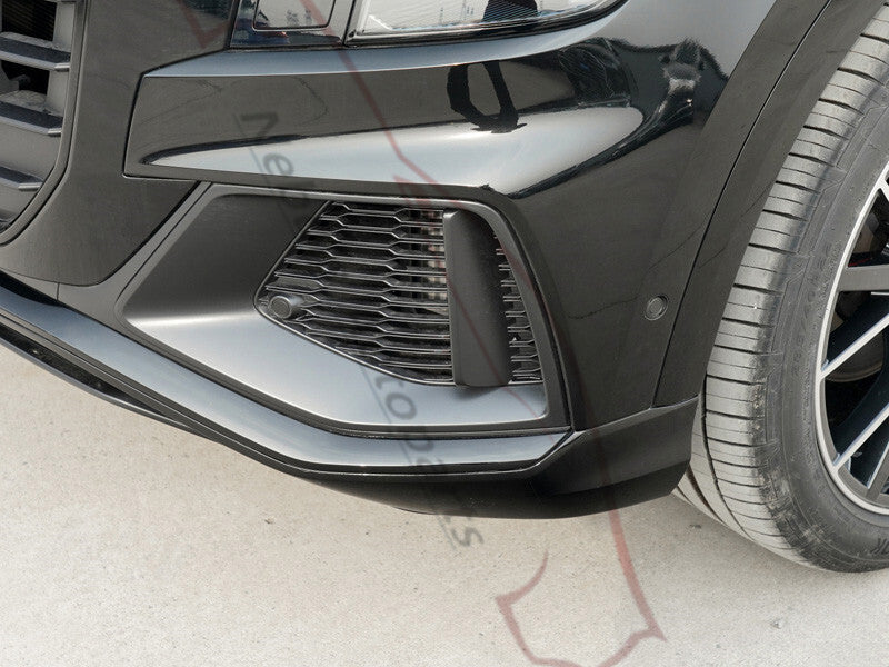 for Audi Q8 2019-2023 Replace Left Side Front Bumper Fog Lamp Grille Cover Black