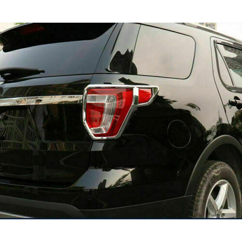 for Ford Explorer 2016-2019 Chrome ABS Rear Tail Light Molding frame Cover Trim