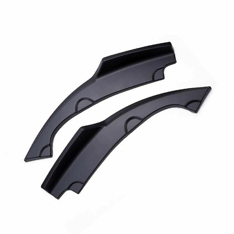 2x for Honda for Civic 2016-21 Black Rear Bumper Lip Diffuser Splitter Spoiler Guard