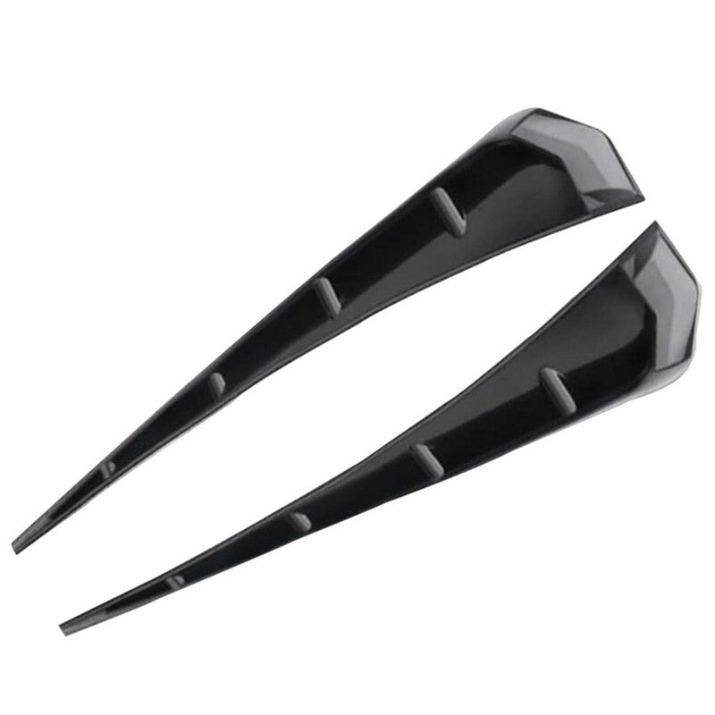 Car Universal Black Personality Modified Side Air Outlet Hood Leaf Board Sticker