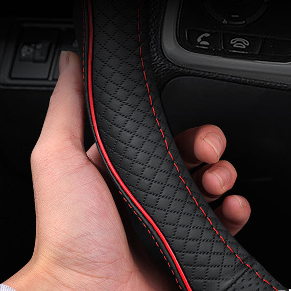 PU Leather Car Steering Wheel Cover trim for Ford Explorer 2020-2022 Accessories