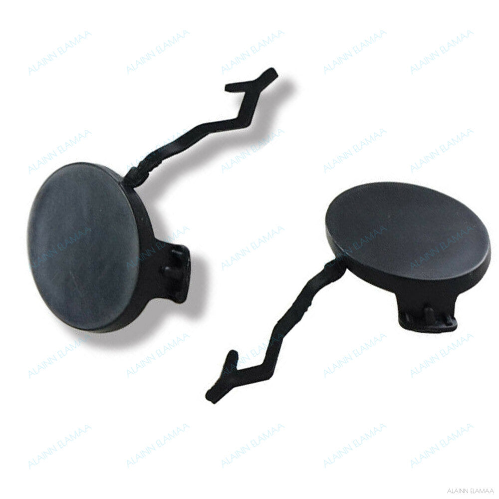 Pair Rear Bumper Tow Hook Eye Cap Cover Primed Fit for Porsche for Cayenne 2011-2014 Q