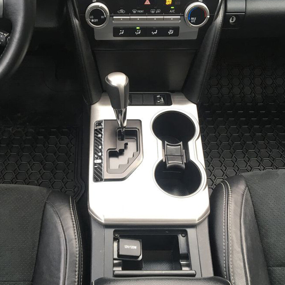 Interior Carbon Fiber Auto Gear Console Trim Cover for Toyota for Camry 2012-2014