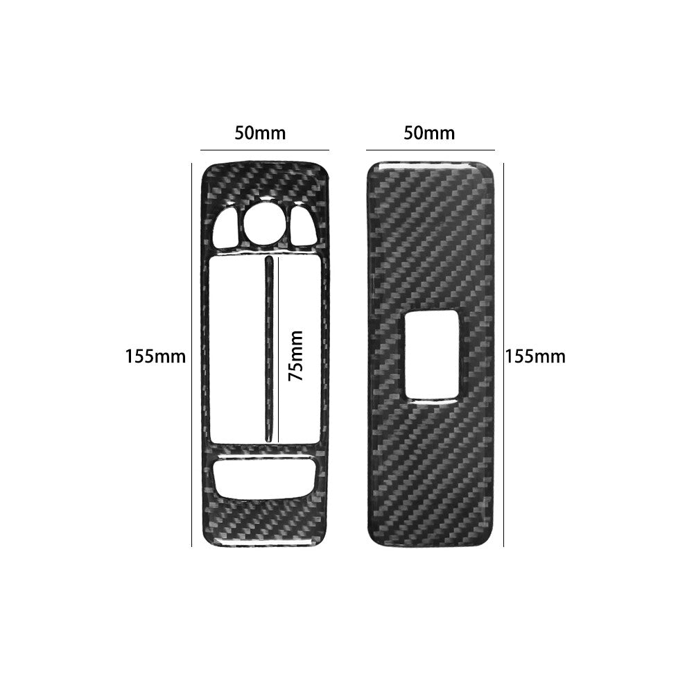 2Pcs Red Carbon Fiber Air Vent Cover Trim For Silverado/tahoe/ for sierra 2007-2014 v